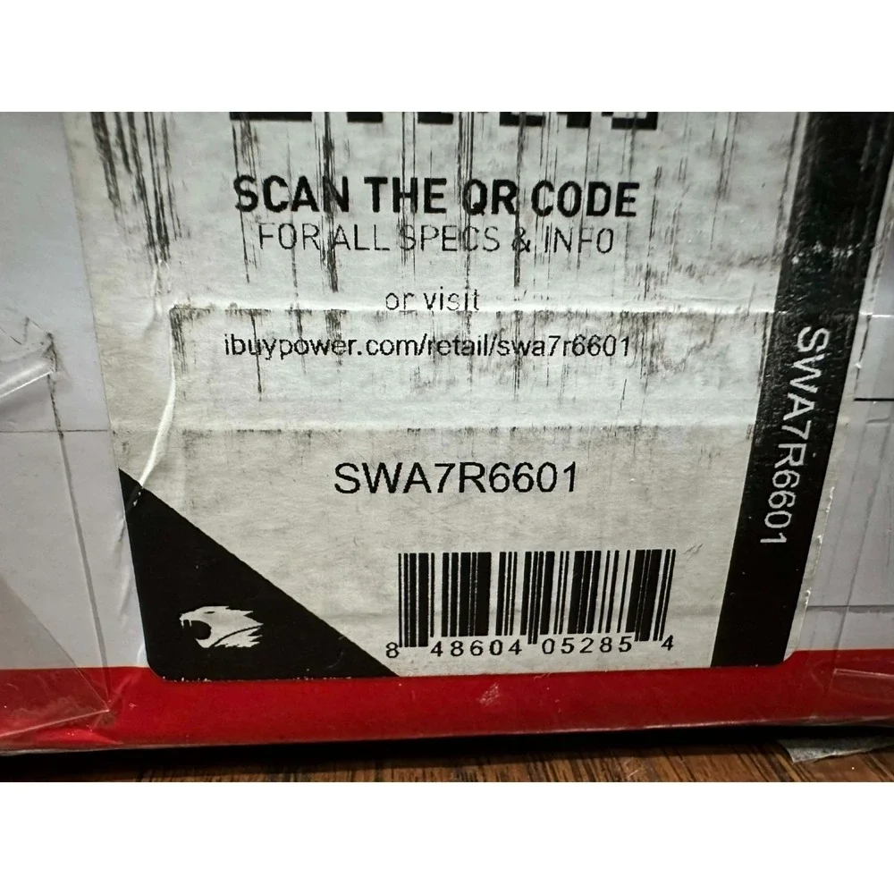 iBUYPOWER SWA7R6601 Slate 9 Mesh Gaming Case - White - MSRP $1,749.99‎